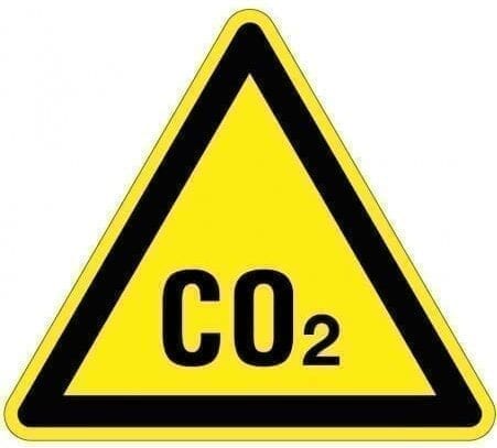 Veilig omgaan met droogijs - Waarschuwingssticker-co2-koolstofdioxide