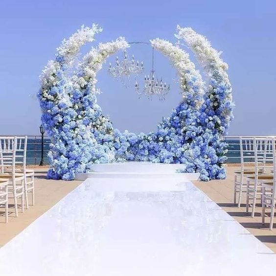Delfts Blauwe bloemen bride stage productfoto